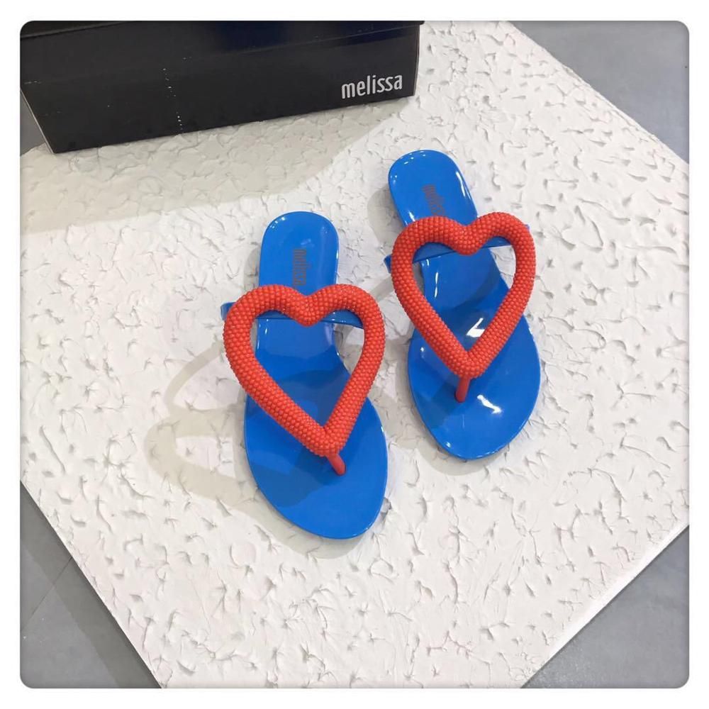 melissa heart flip flops