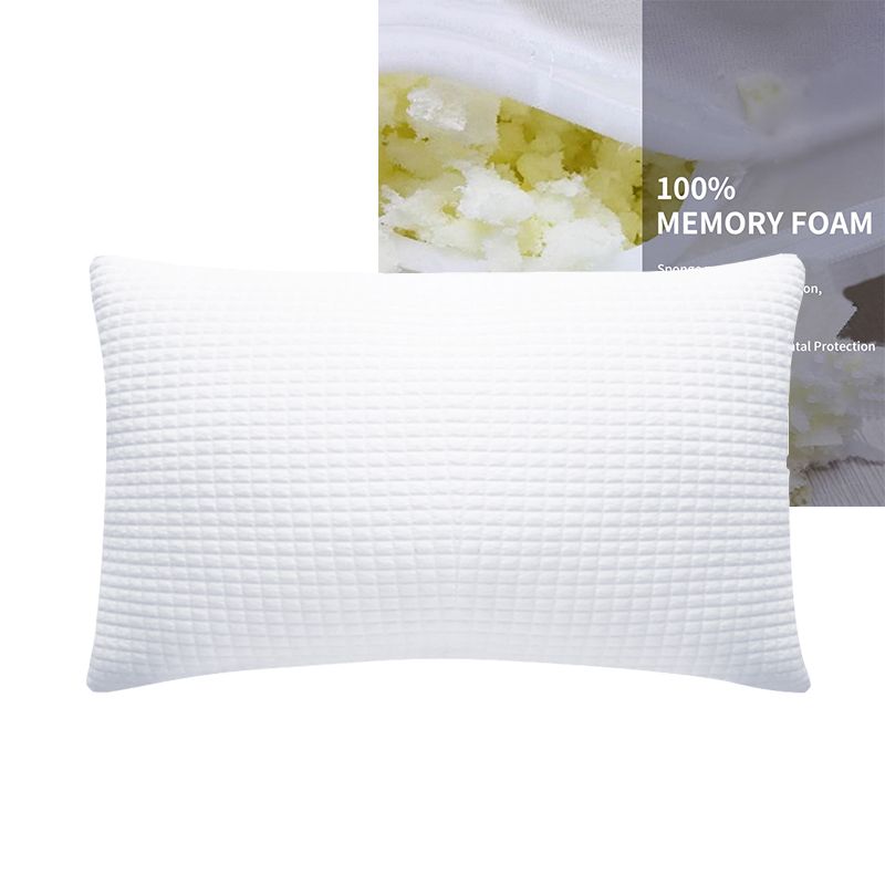 Bamboo Shredded Memory Foam Bed Pillow Adjustable Thickness Firmness