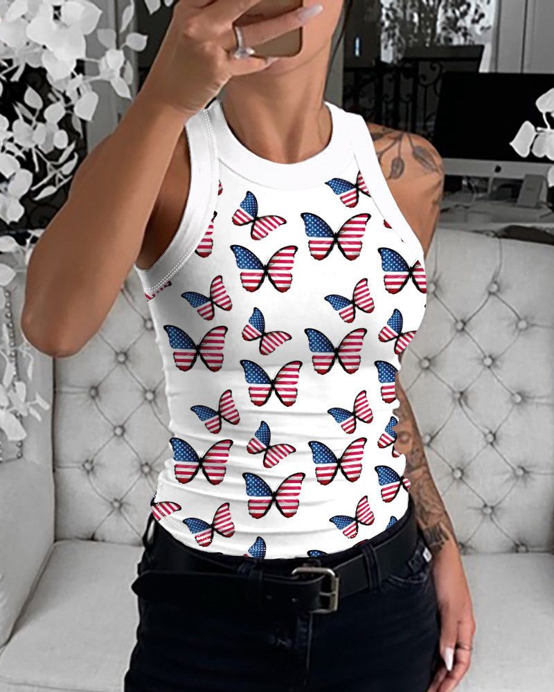 Camiseta Sin Mangas Con Chaleco Teñido Anudado Para Mujer To Camiseta Sin Mangas Con Chaleco Teñido Anudado Para Mujer To
