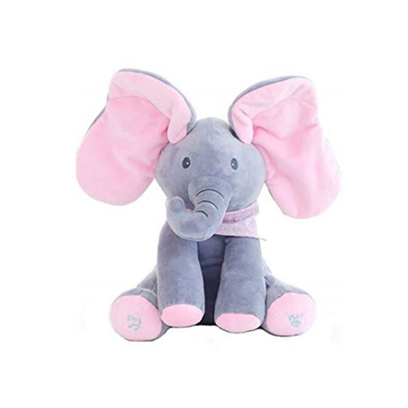 peluche de elefante que mueve las orejas