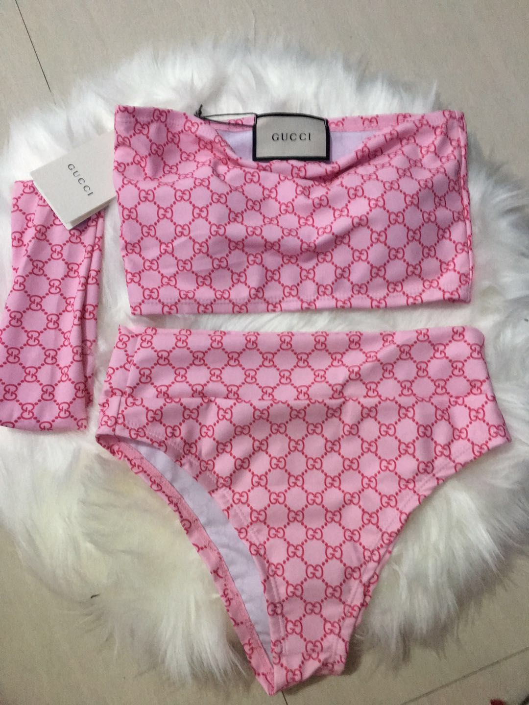 gucci pink bikini cheap online