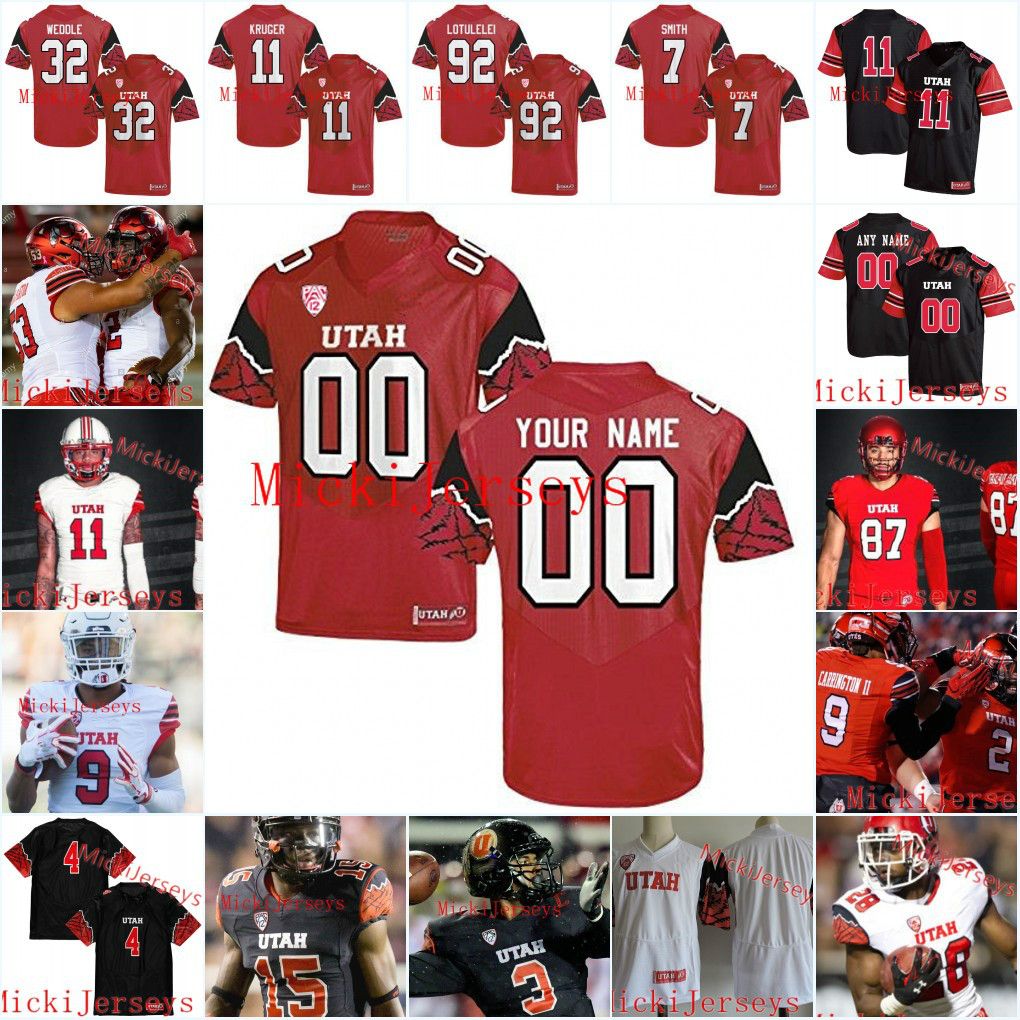 2020 Custom Utah Utes Football Jersey 