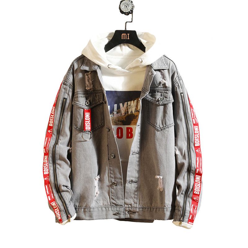 Grosshandel 2019 Herren Verblasst Slim Fit Gebrochen Kupfer Denim Jacke Winter Neue Marke Oberbekleidung Hip Hop Stil Mantel Herrenbekleidung Grau Blau 3xl Von Backvent 45 82 Auf De Dhgate Com Dhgate