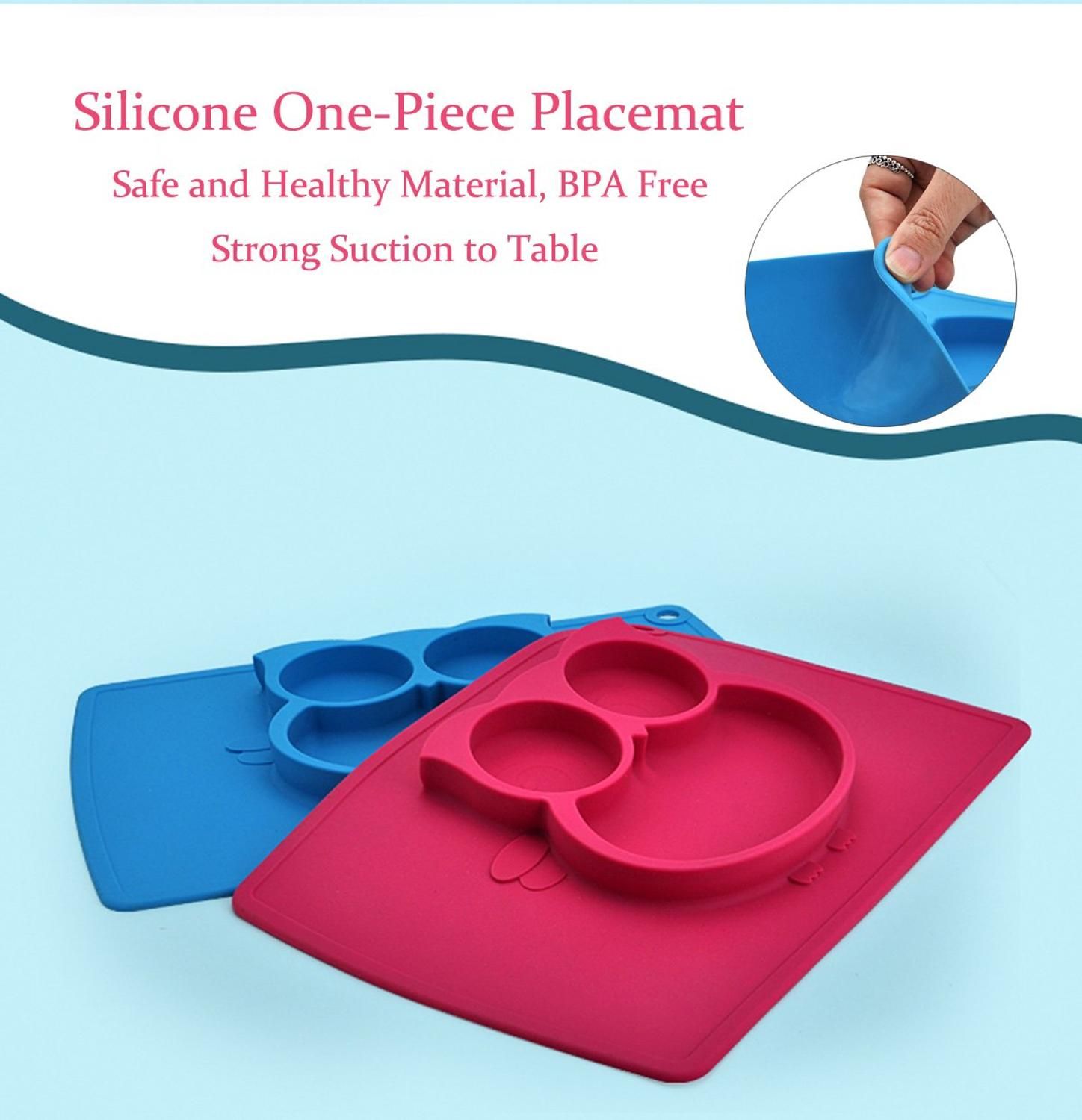 Qshare Baby Dishes Plate Spoon Set Owl Silicone Plate Baby Tableware Assiette Bebe Tray Placemat Kids Food Feeding Baby Set Bowl From Qiananshopping 40 58 Dhgate Com