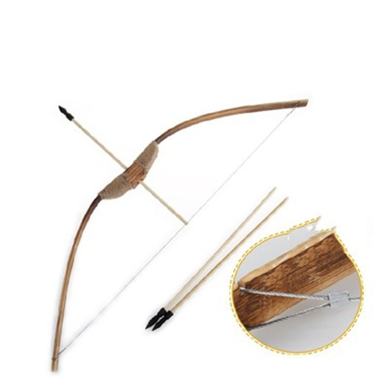 70cm arcos y flechas de madera de juguete de modelo antiguas armas para niños novela del juguete tradicional de armas históricas Juguetes niños Juguete regalo