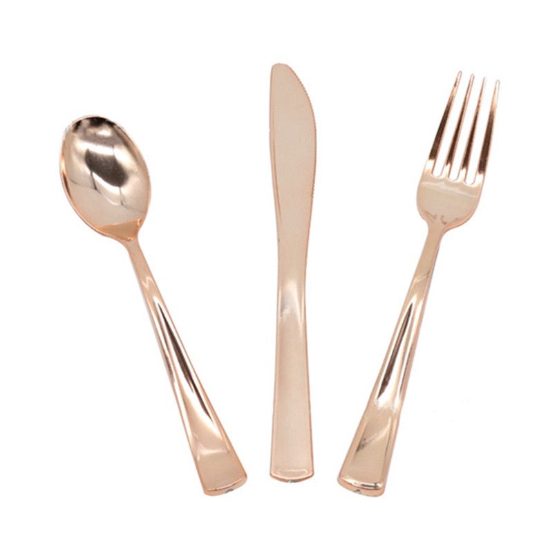 2020 Disposable Spoon Knife And Fork Set Western Silverware Single Use