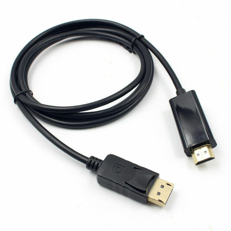 Premium 1 8m 6ft Display Port Dp Male 20pin To 1 3b Hdmi Cable Adapter Converter 4k Laptop Pc Full Hd 1080p Tv Gold Plated Black Dvi To Hdmi Kabel Hdmi Adapter To Usb
