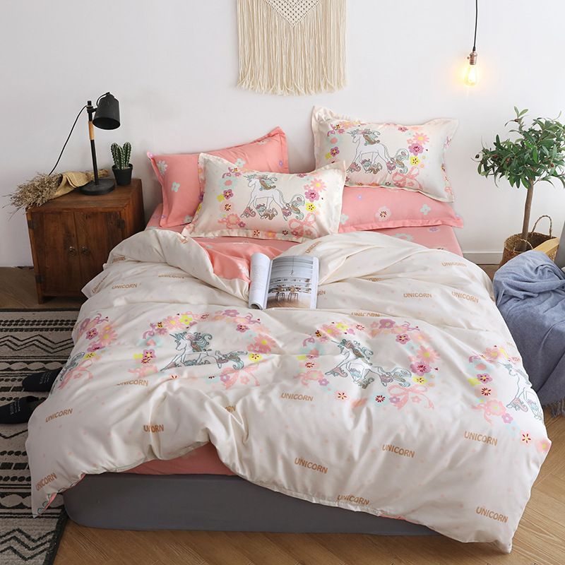 2019 New Fashion Bedding Print Beding Set Set King Queen Size