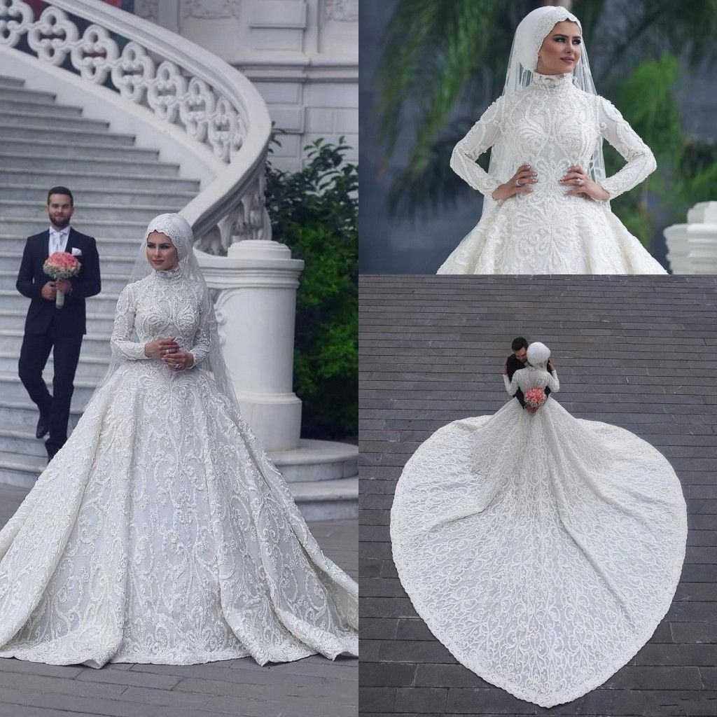 robe blanche hijab