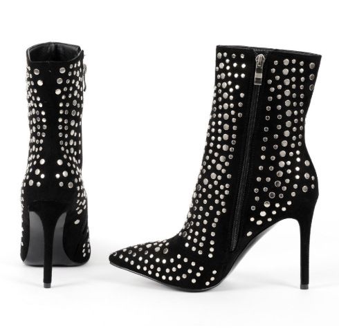 catwalk rhinestone booties