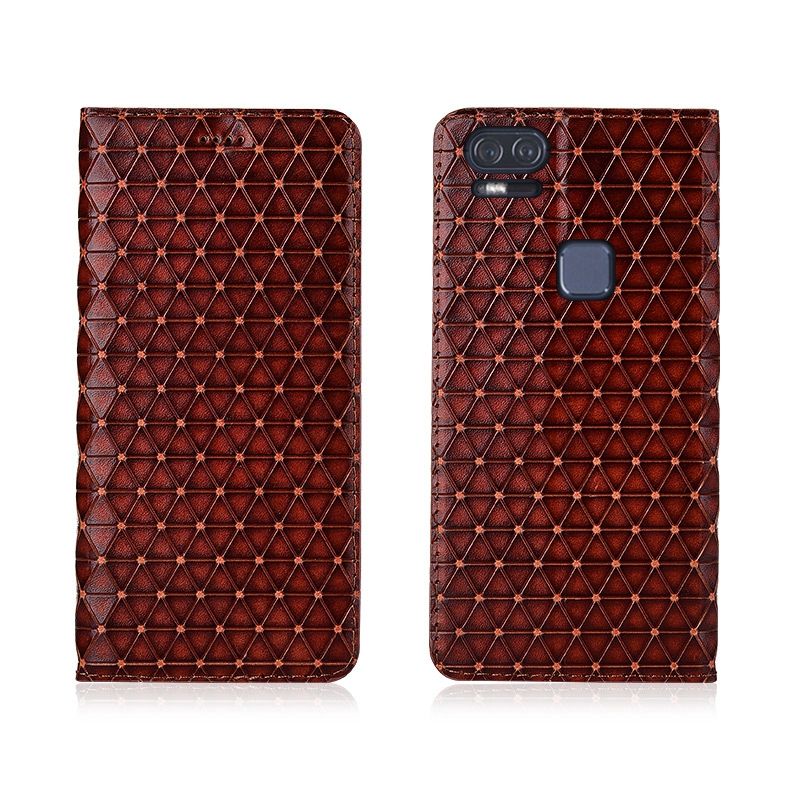 Compre O Melhor E O Mais Recente BRAND Couro Genuíno Capa Para Asus Zenfone  3 Zoom ZE553KL Caso Capa Magnética Para Asus Zenfone 3 Zoom Virar Caso Slot  Para Cartão Capa De