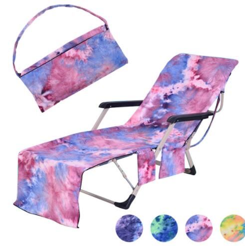Microfiber Beach Towels Pool Sun Lounge Chair Cover Bath Towel Bag Sunbath Lounger Chair Mat With Large Pocket 75 210cm Kka6658 Tablecloth And Chair