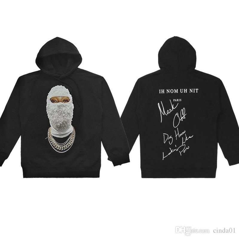 rhude doodle moletom com capuz