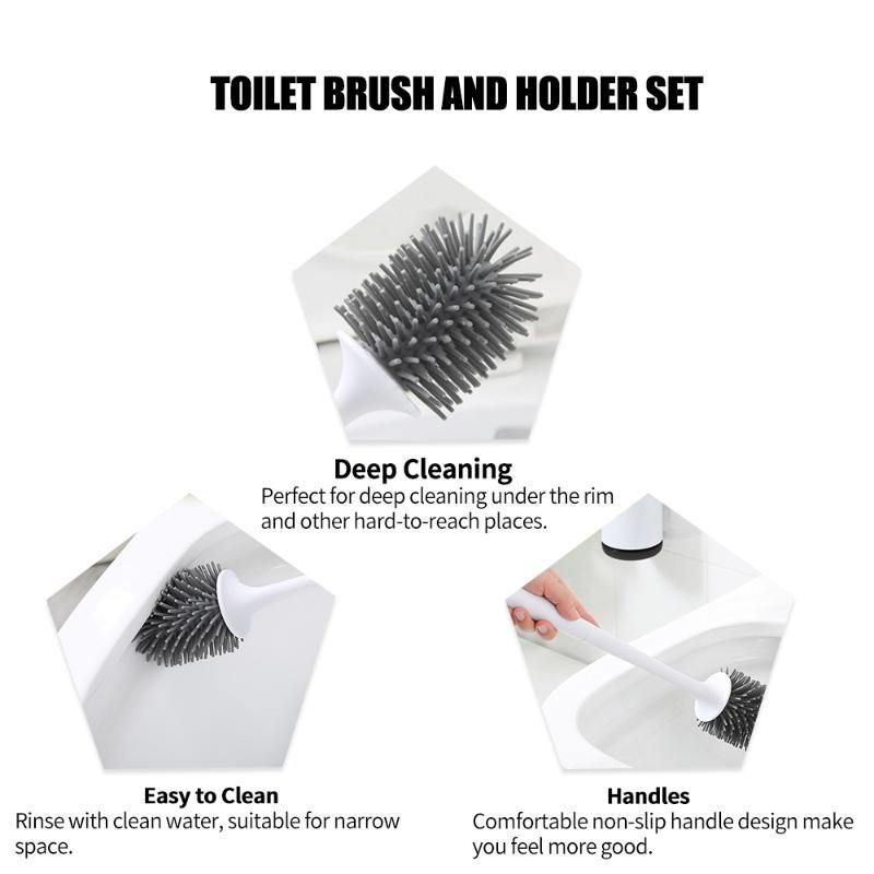 toilet bowl brush and holder