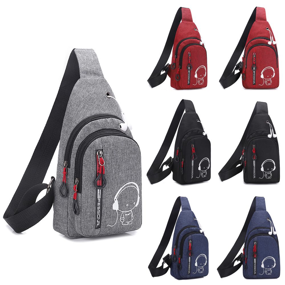 mens travel sling bolsa