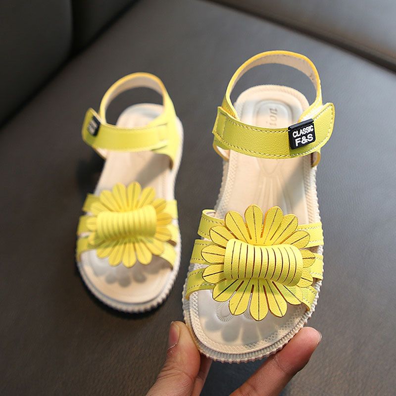 Compra 2020 Verano Nuevas Sandalias Para Niñas Flor Amarilla Niños Fondo  Suave Moda Princesa Zapatos Niños Bebé Playa Antideslizante Plat Sandalias  #7 Barato | Entrega Rápida Y Calidad | Es.Dhgate