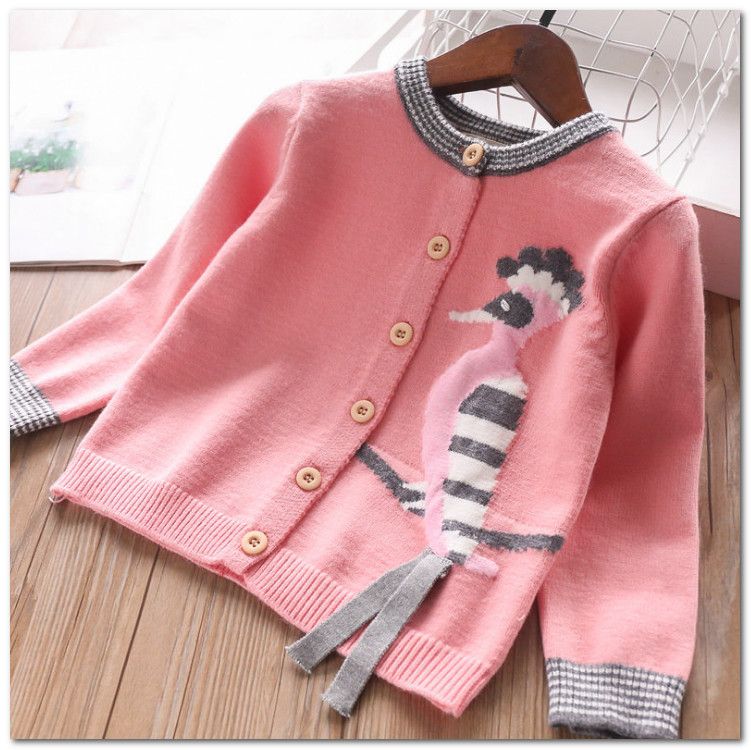 Compra Los Niños Niñas Chaqueta De Punto De Dibujos Animados Carpintero  Princesa Ropa Exterior De Punto Collar De Los Niños De La Raya De La Manga  Larga De Punto Chaqueta De Punto