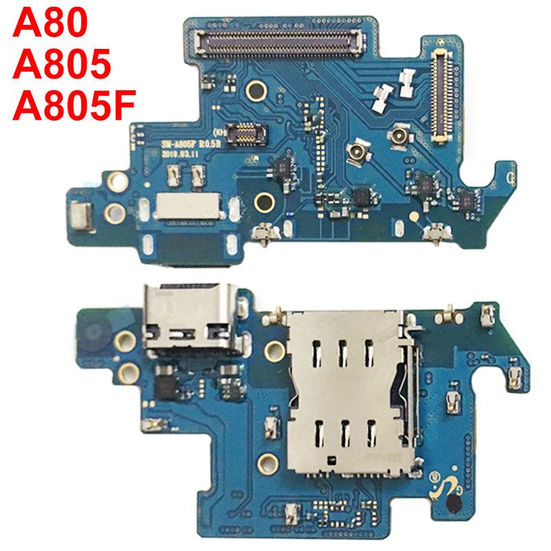 conector de carga tipo c audio jack 3.5 mm para Samsung Galaxy A80 A805FN