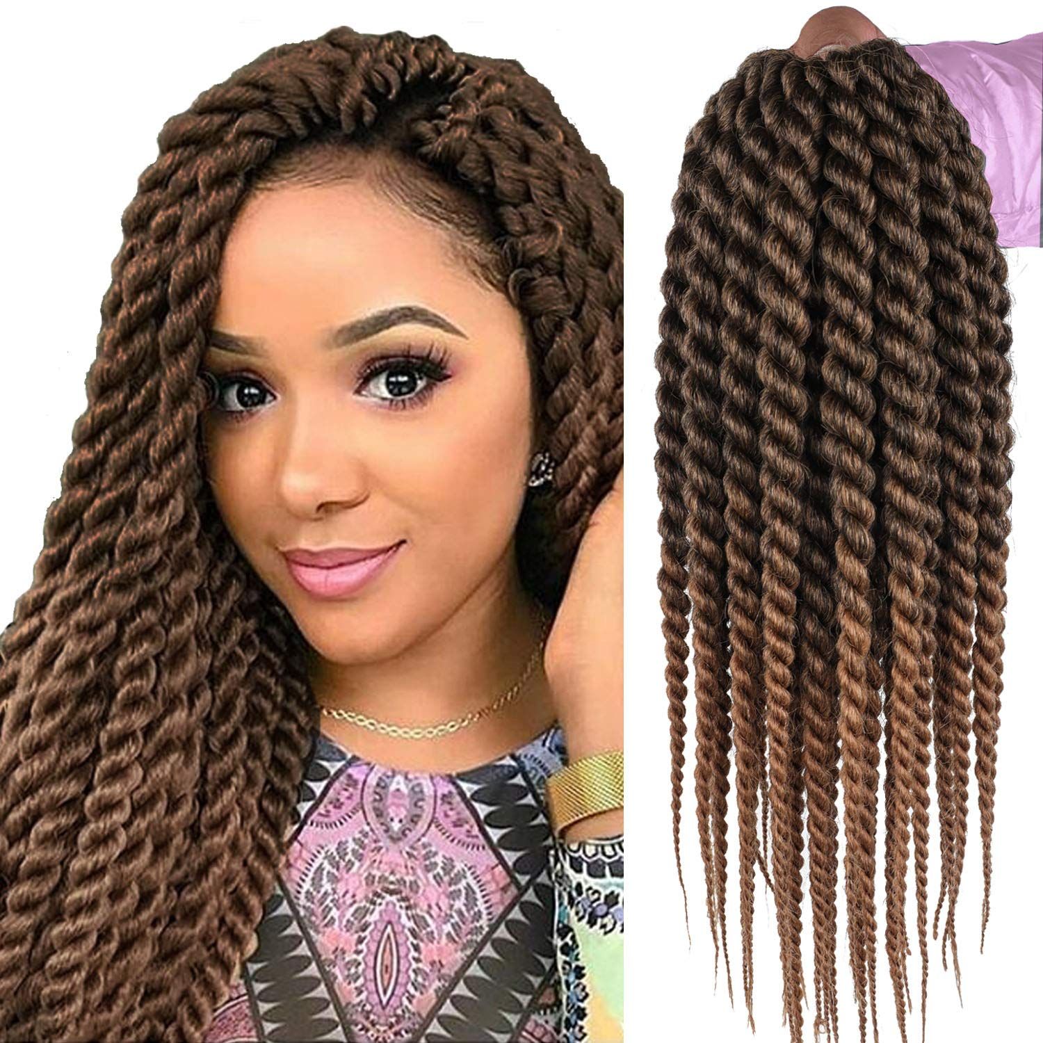 2019 3packs 18inch Havana Twist Crochet Hair Havana Mambo Twist