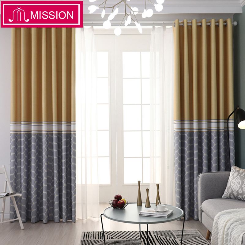 2019 Mission Room Darkening Curtains For Windows Drapes European