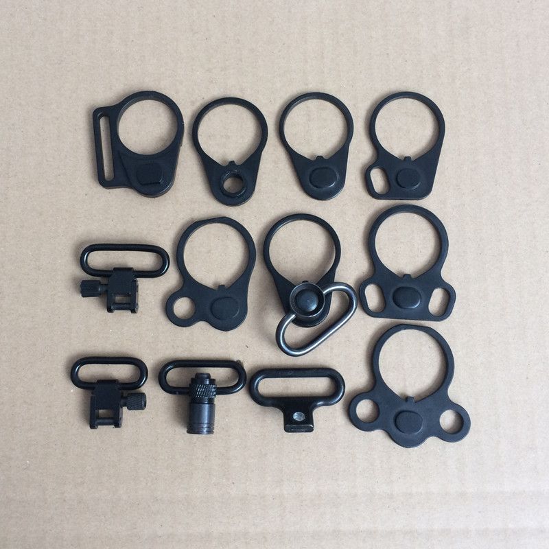 Steel Ambidextrous QD Quick Detach End Plate Sling Swivel Adapter Mount
