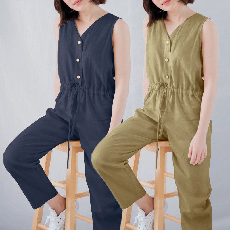 button down playsuit