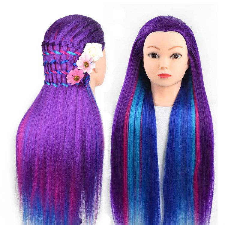 Ful Professional Training Heads With Long Thick Hairs Practice