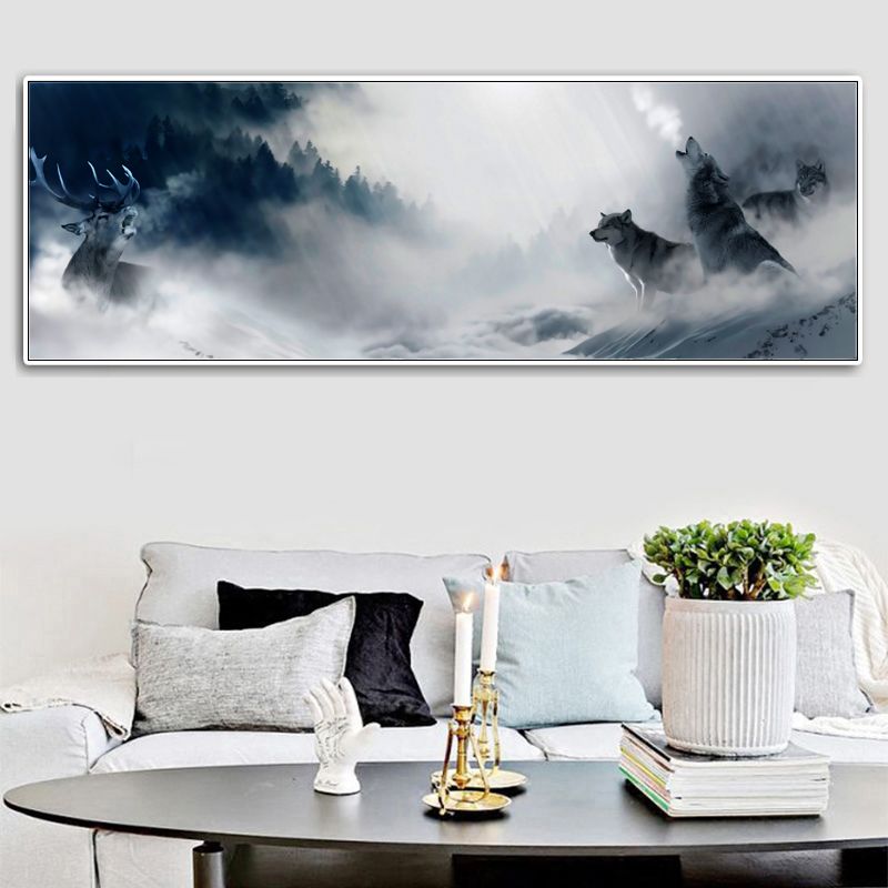 2020 Large Wall Art Canvas Painting Animal Wolf Picture Painting