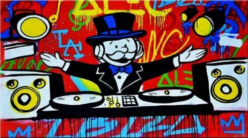 2020 Alec Monopoly Oil Painting On Canvas Abstract Graffiti Art Wall Decor Dj Wall Art Home Decor Handpainted Hd Print Pictures 190919 From N888 22 39 Dhgate Com