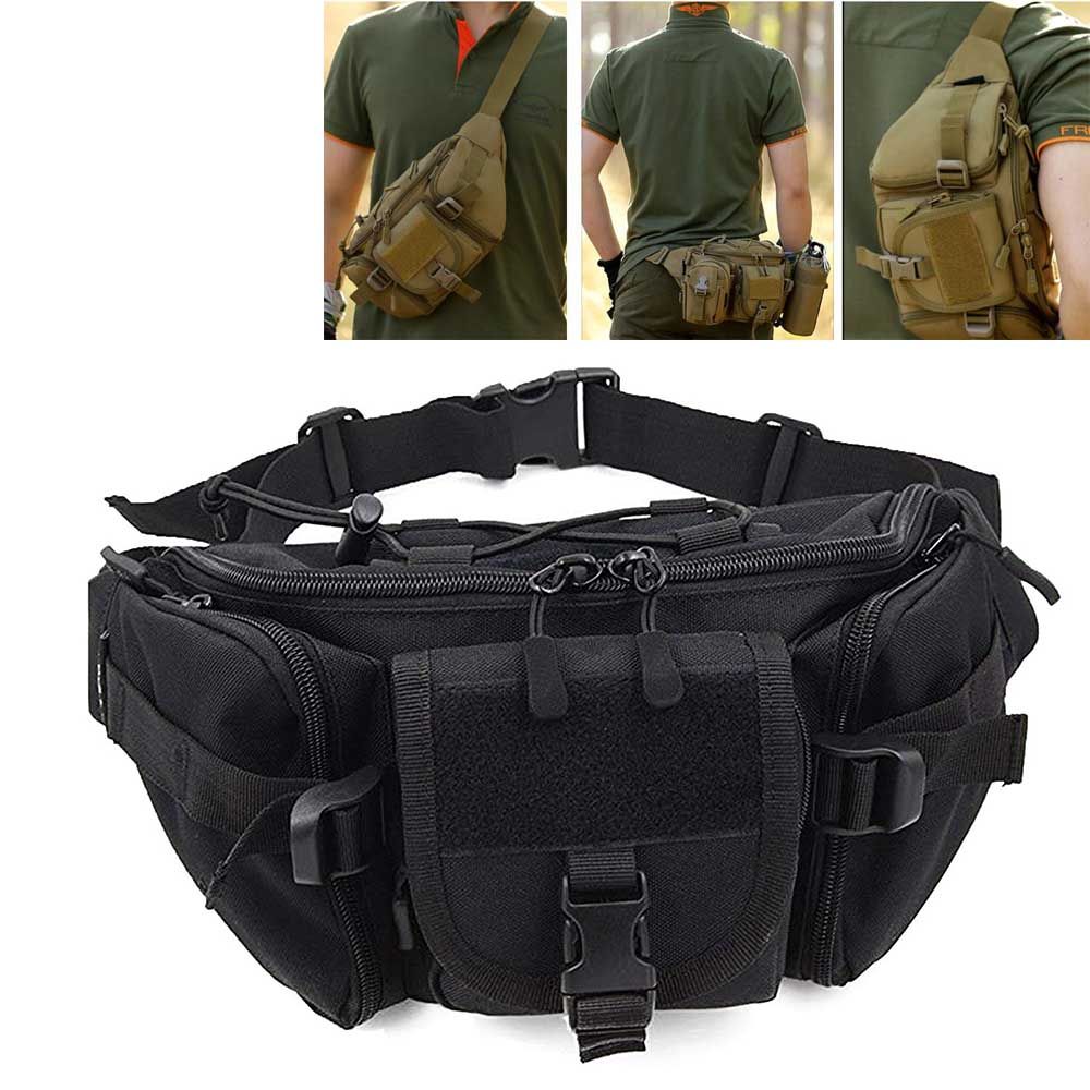 New Tactical Waist Bag Molle Hip Crossbody Bag Portable Fanny Pack With