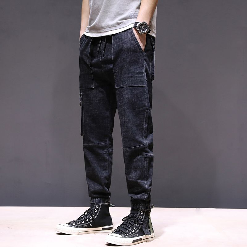 dark blue cargo pants
