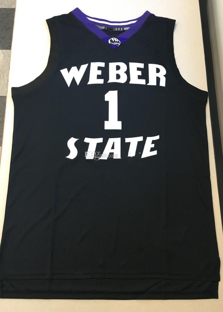 Men's Original Retro Brand Damian Lillard Black Weber State