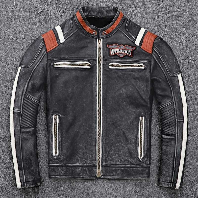 Satin Al 2020 Vintage Siyah Erkek Deri Motosikletci Ceket Kafatasi Nakis Arti Boyutu 3xl Hakiki Inek Derisi Kisa Biker Coat Ucretsiz Gonderim Tl1 617 81 Dhgate Comda