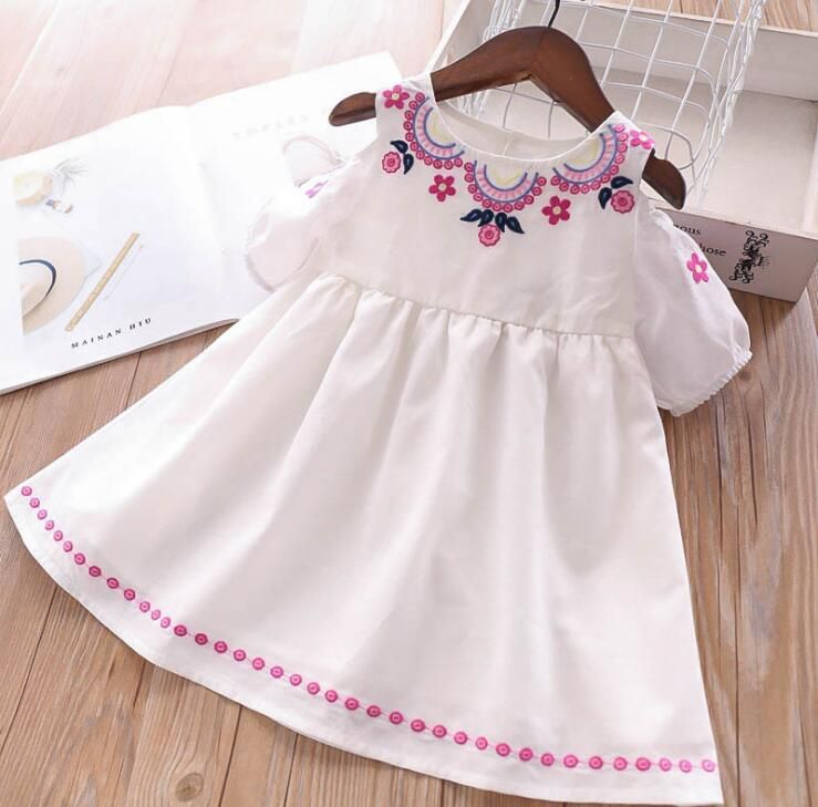 off shoulder baby frock