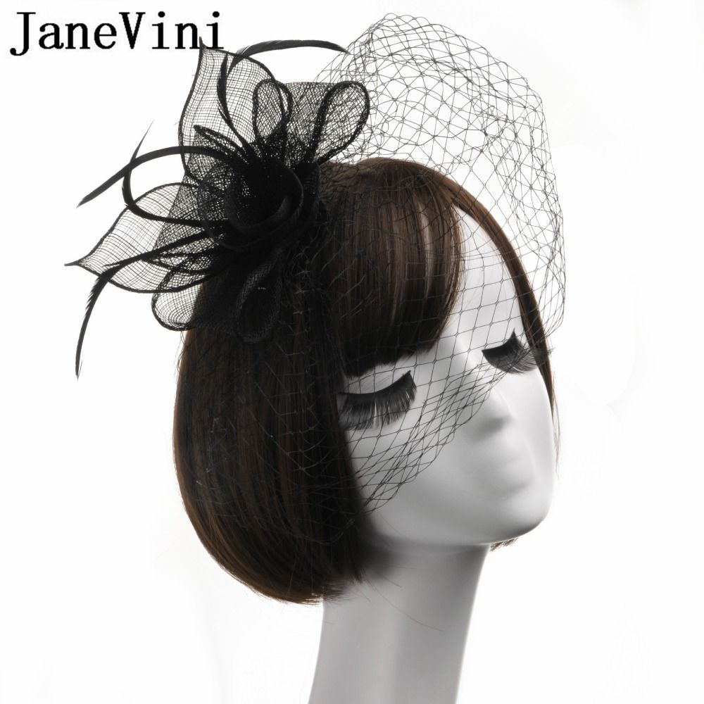 cheap black wedding hats