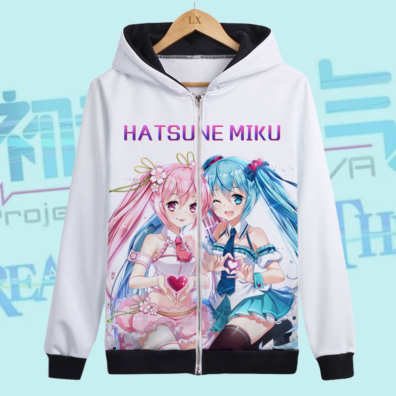 Anime Hatsune Miku Cosplay Coat Hoodies Costume Cool Jacket Cosplay costume