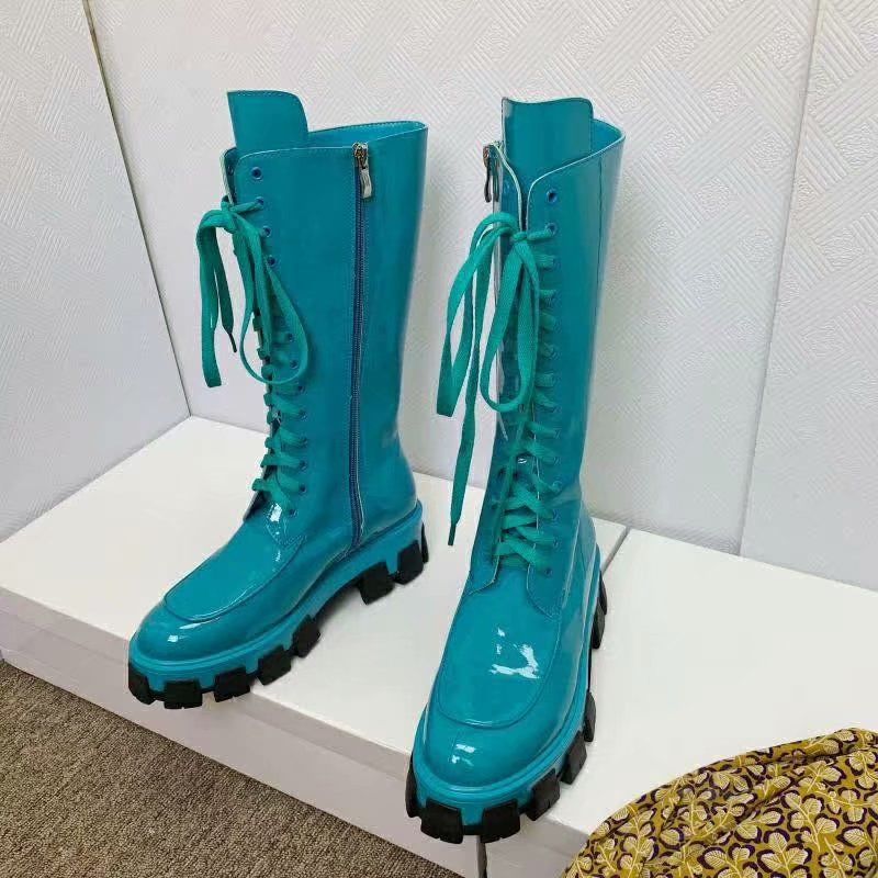 Comprar El otoño y el invierno en punta y tacón alto Caballero botas de  Mujer botas de gamuza botas de equitación de Alta hasta la rodilla botas  altas para las mujeres botines \\