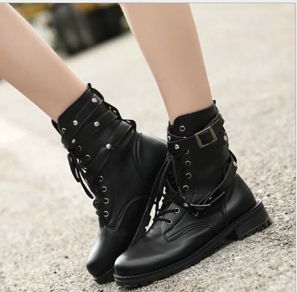 botas negras mujer cortas