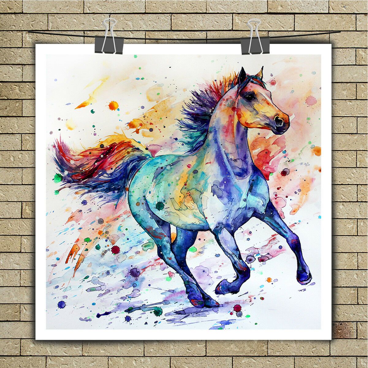 pix Colorful Horse Paintings On Canvas home decor choose