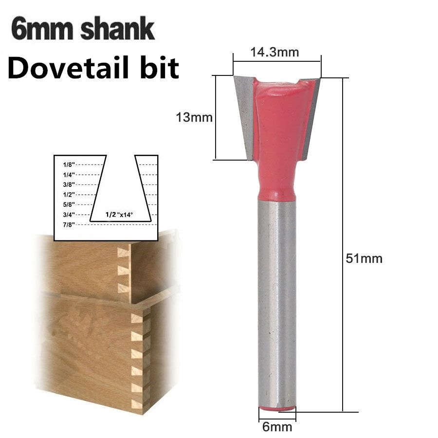 Compre 1 Unid 6 Mm Vástago De Cola De Milano Fresas 38 X 14 Fresa De Madera Bit Alta Calidad Carburo De Tungsteno Cortadores De Carpintería A 468