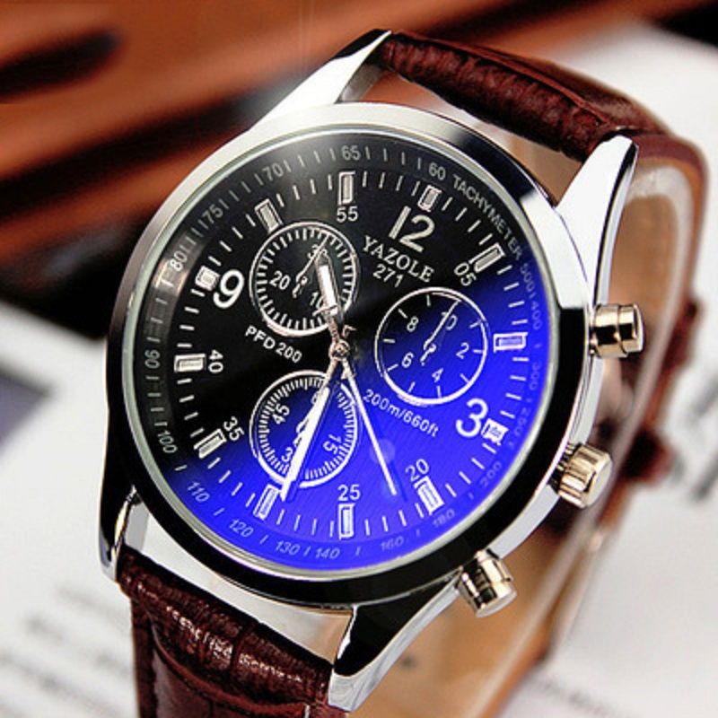 cheap leather watches for men
