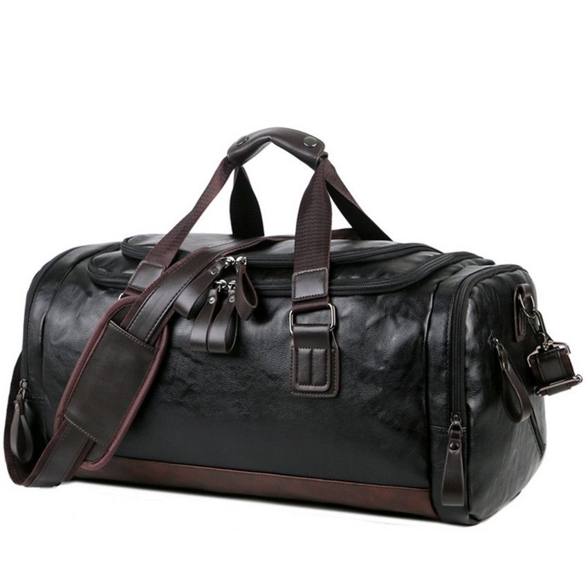 carry on leather duffle bag