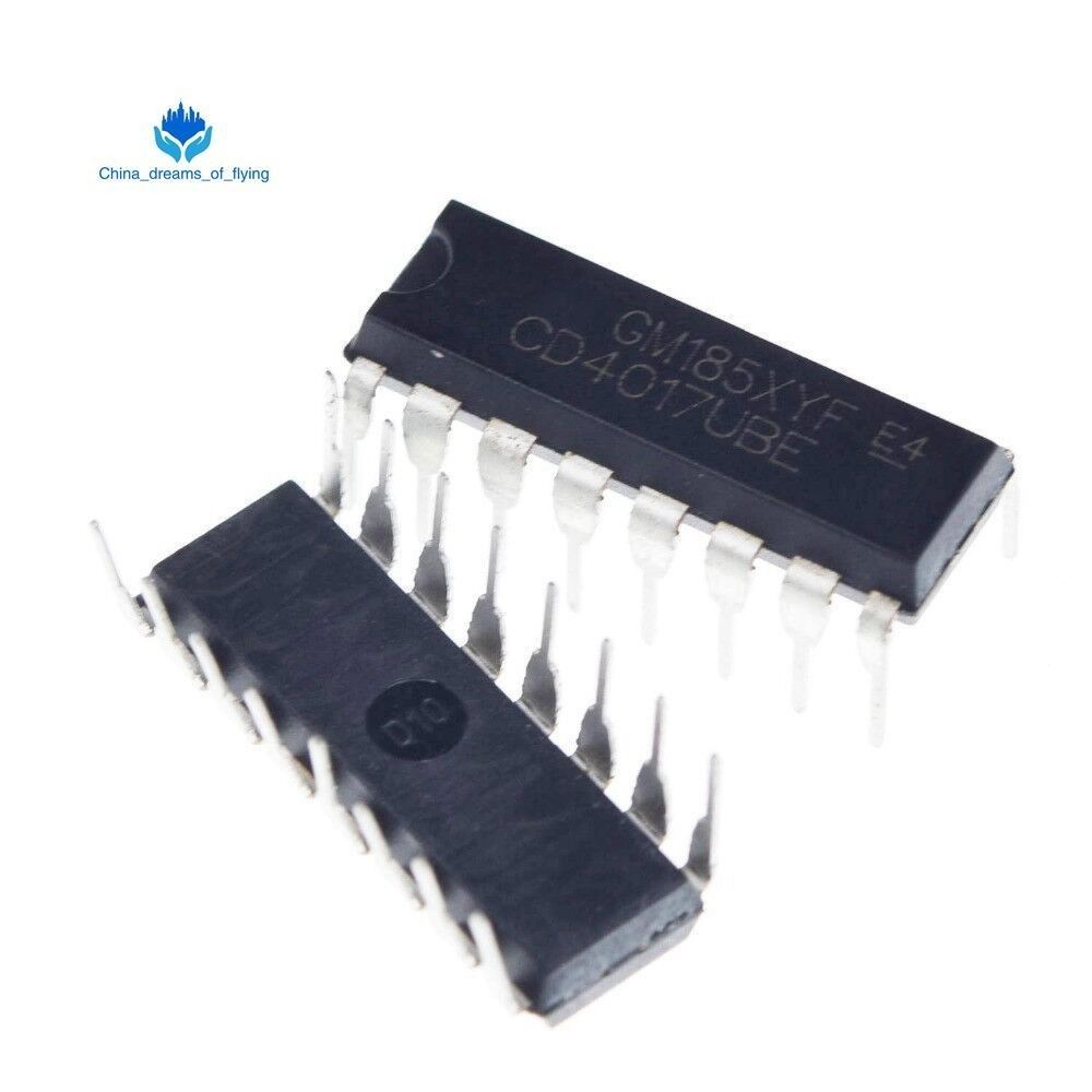 New 10PCS CD4017 4017 SOP-16 SMD COUNTERS//DIVIDER IC