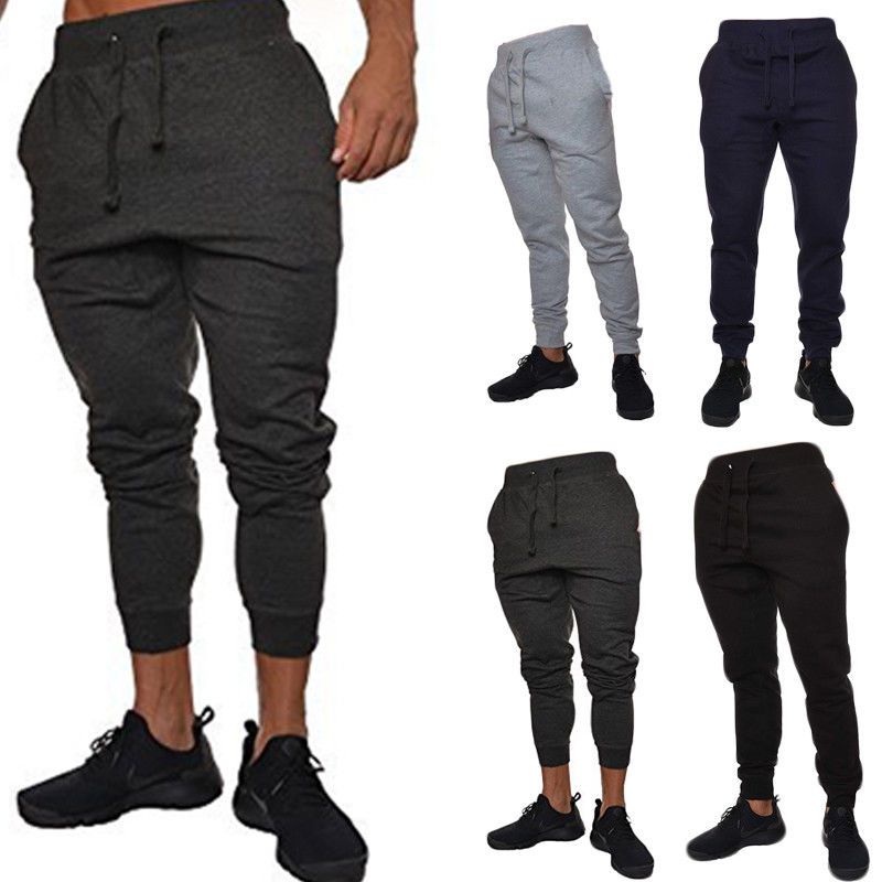 navy skinny joggers mens