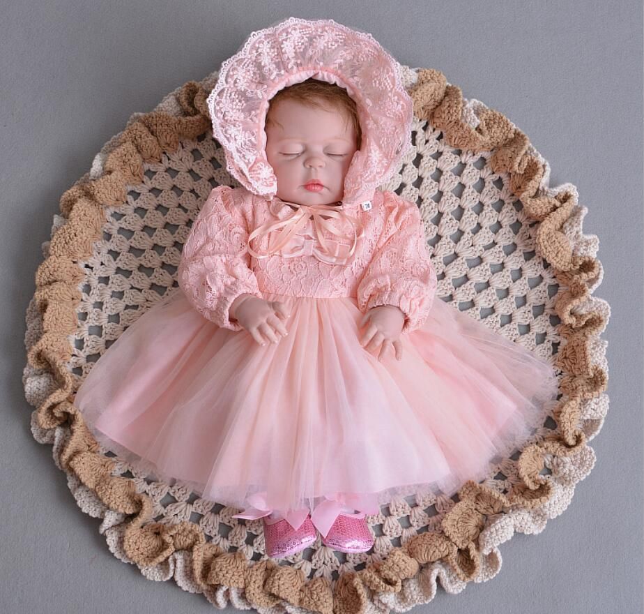 pink christening gown