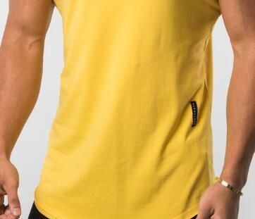 camisetas crossfit hombre amarillo
