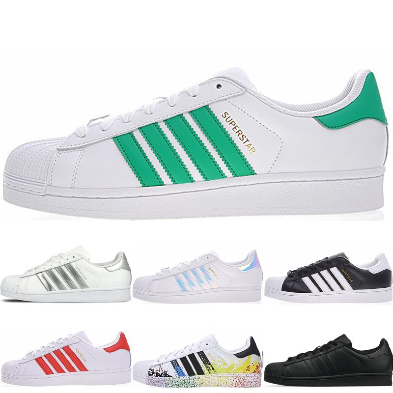 superstar white green red