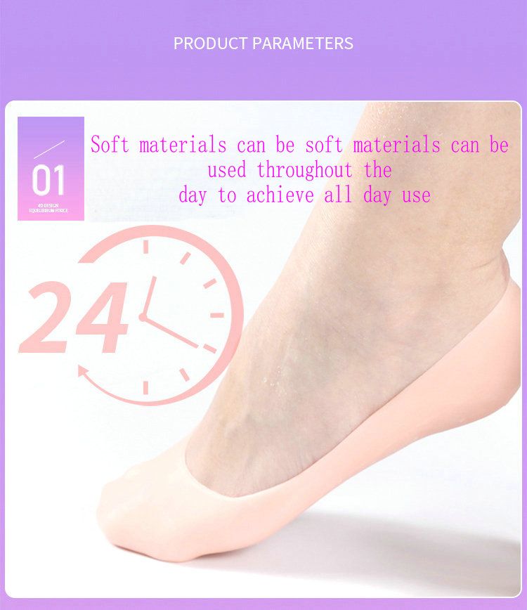 Silicone Moisturizing Gel Socks 34 45 Yards Elastic Reusable Gel Socks