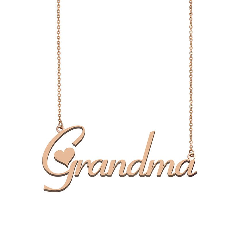 Grandma Name Necklace Pendant For Women 