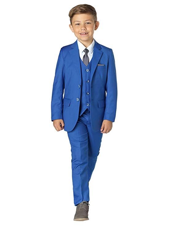 Acheter Costume Gris Royal Bleu Pour Costume De Mariage Pour Enfants Costume De Mariage Pour Enfants Blazer Costumes Pour Mariages Tuxedo Ensemble